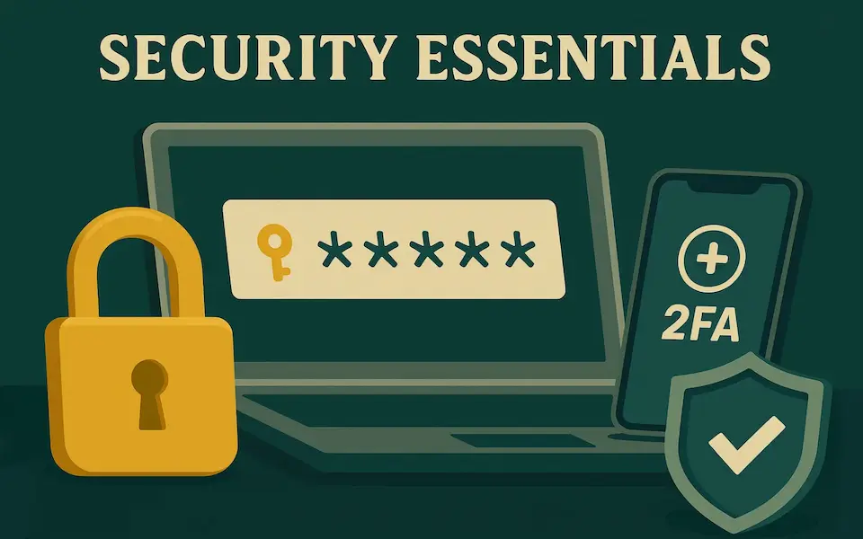 Security essentials for online casino – passwords, 2FA, safe play